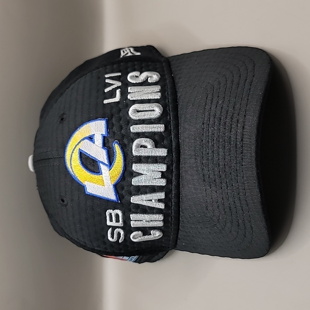 Los Angeles Rams Hat NFL Super Bowl Champions 9FORTY Black Adjustable - New Era